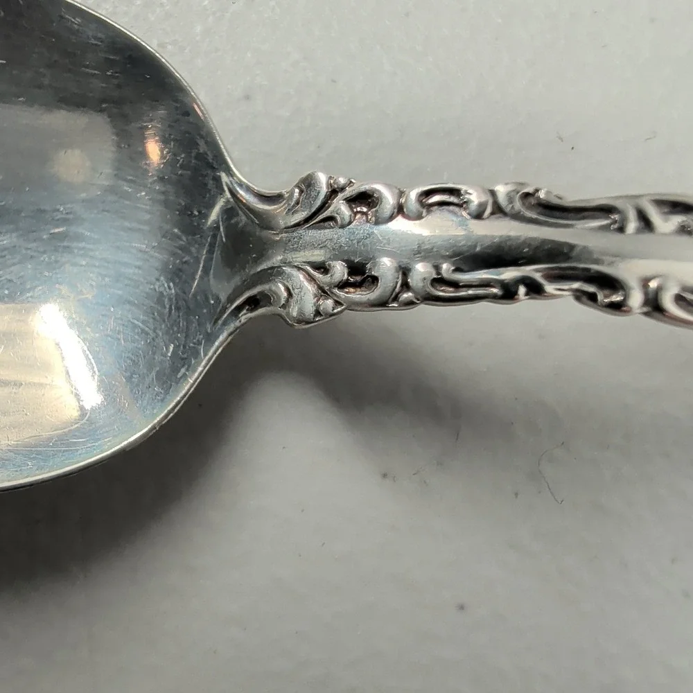 Gorham Louis  XV Sterling Silver Teaspoons Set 6 Monogram and dated Aug 7 1901
